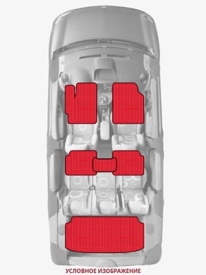ЭВА коврики «Queen Lux» комплект для Volkswagen Multivan