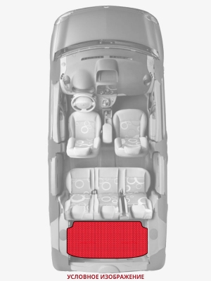 ЭВА коврики «Queen Lux» багажник для Peugeot 208 3-door